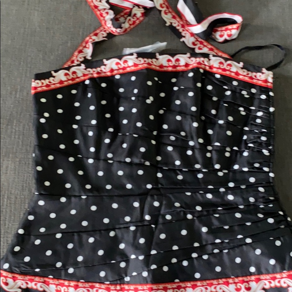 White Black top